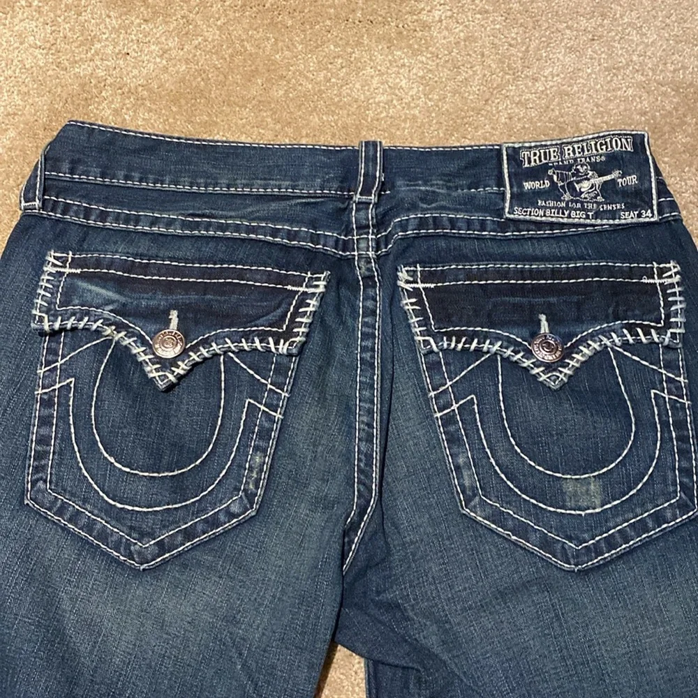 True Religion Men's Dark Blue Denim Jeans